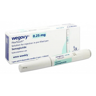 WEGOVY 0.25 MG FLEXTOUCH ( SEMAGLUTIDE ) SOLUTION FOR SUBCUTANEOUS INJECTION PRE-FILLED PEN